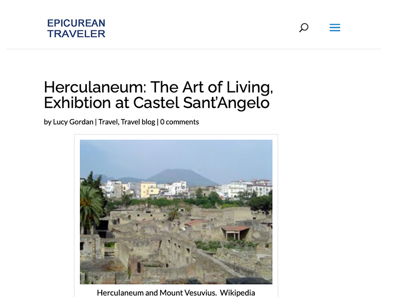 Herculaneum: The Art of Living, Exhibtion at Castel Sant’Angelo