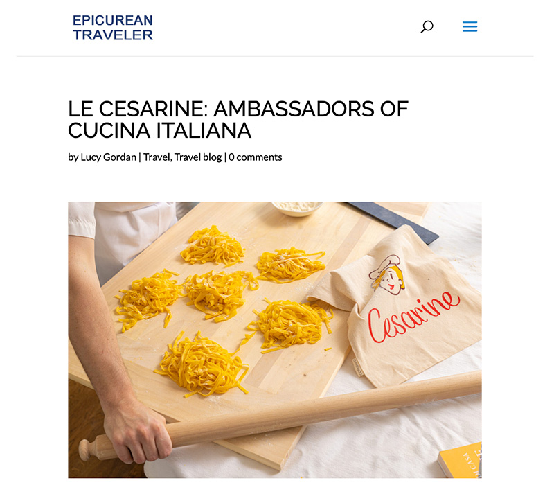 Le Cesarine: Ambassadors Of Cucina Italiana