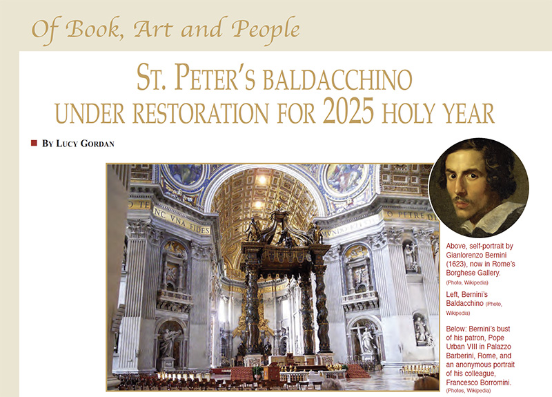St. Peter’s Baldacchino Under Restoration for 2025 holy year