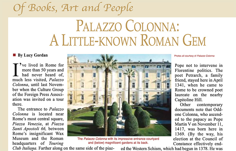 Palazzo Colonna: a little-known Roman Gem