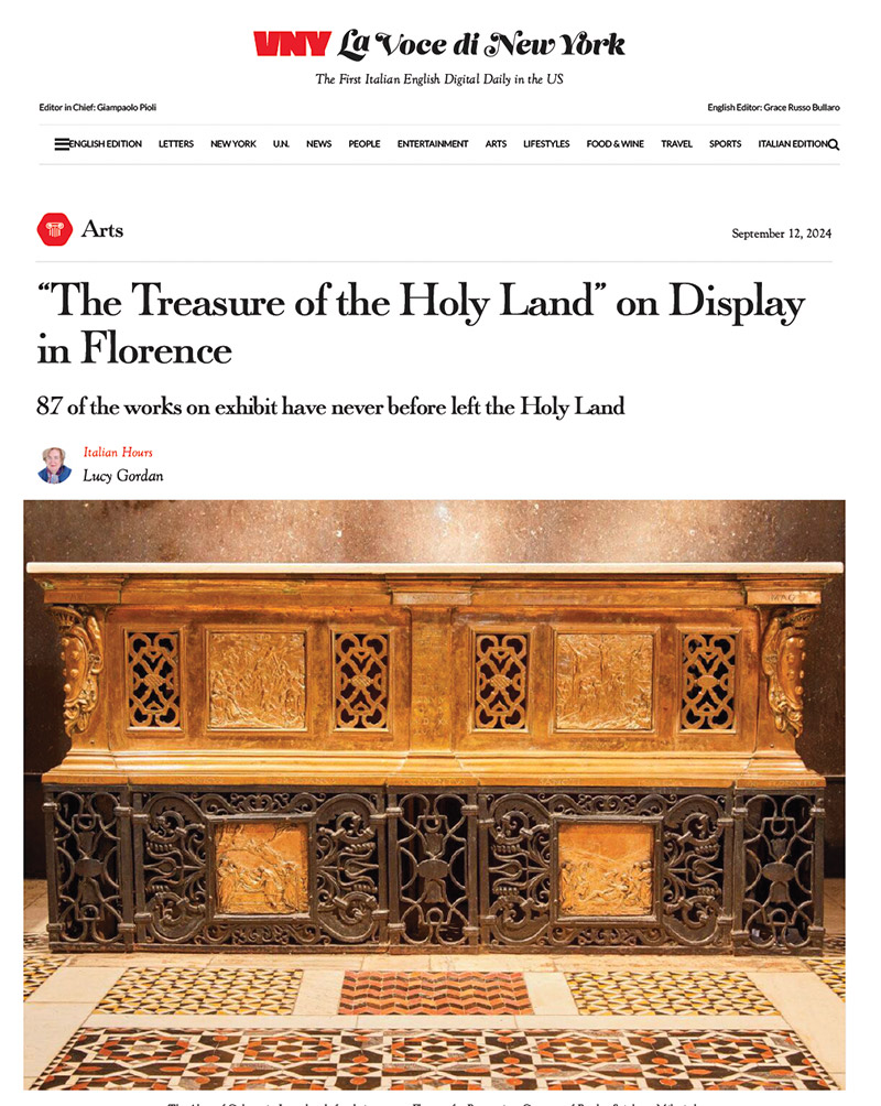 “The Treasure of the Holy Land” on Display in Florence