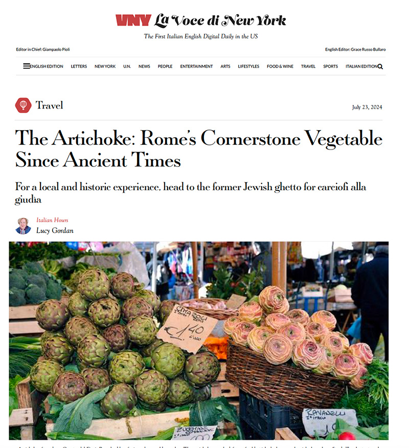 The Artichoke: Rome’s Cornerstone Vegetable Since Ancient Times