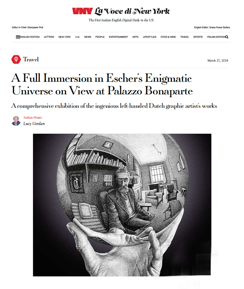 A Full Immersion in Escher&#039;s Enigmatic Universe on View at Palazzo Bonaparte