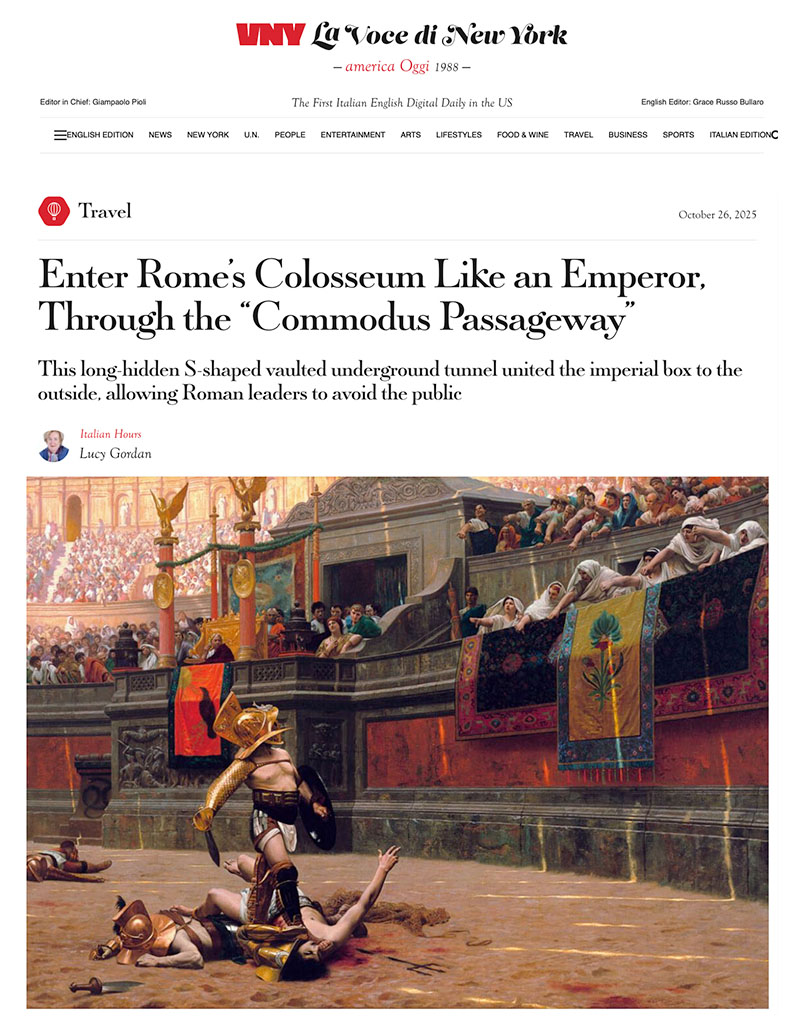 Enter Rome’s Colosseum Like an Emperor, Through the “Commodus Passageway”